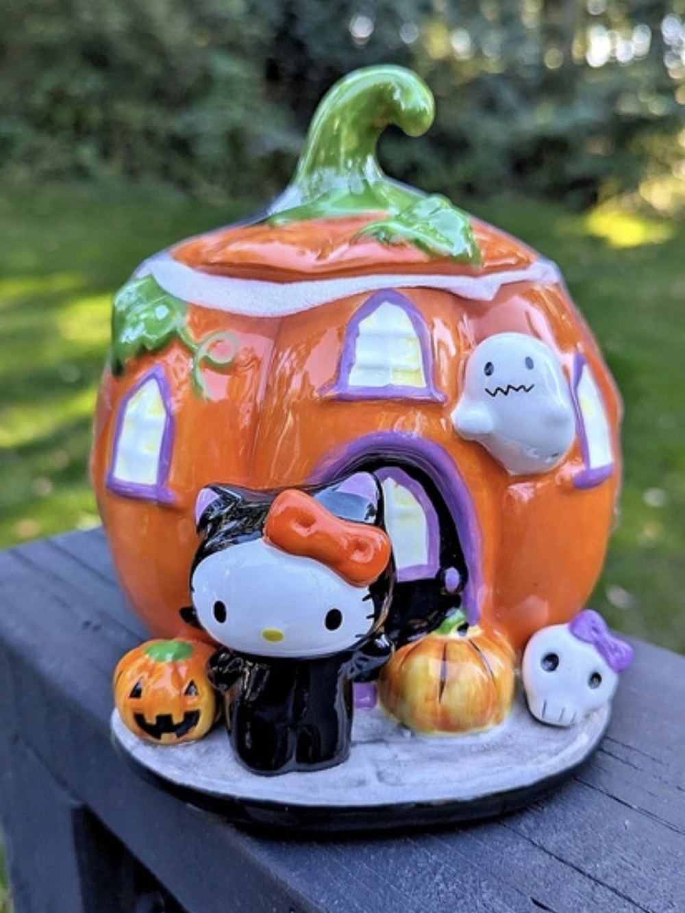 Sanrio Hello Kitty and Friends Pumpkin Treat Jar Pumpkin Holiday Decor NWT